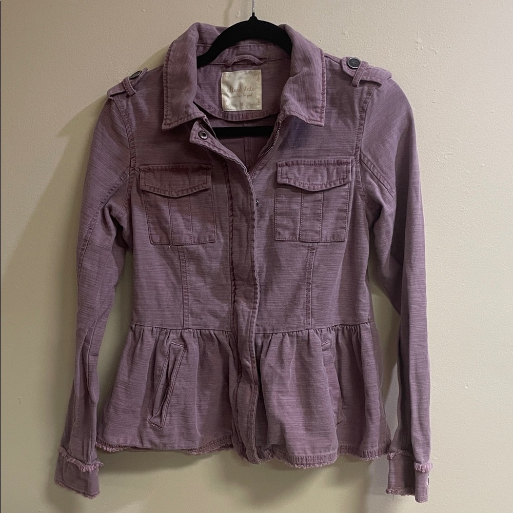Altar'd State Purple Jacket cotton Women’s size S/M